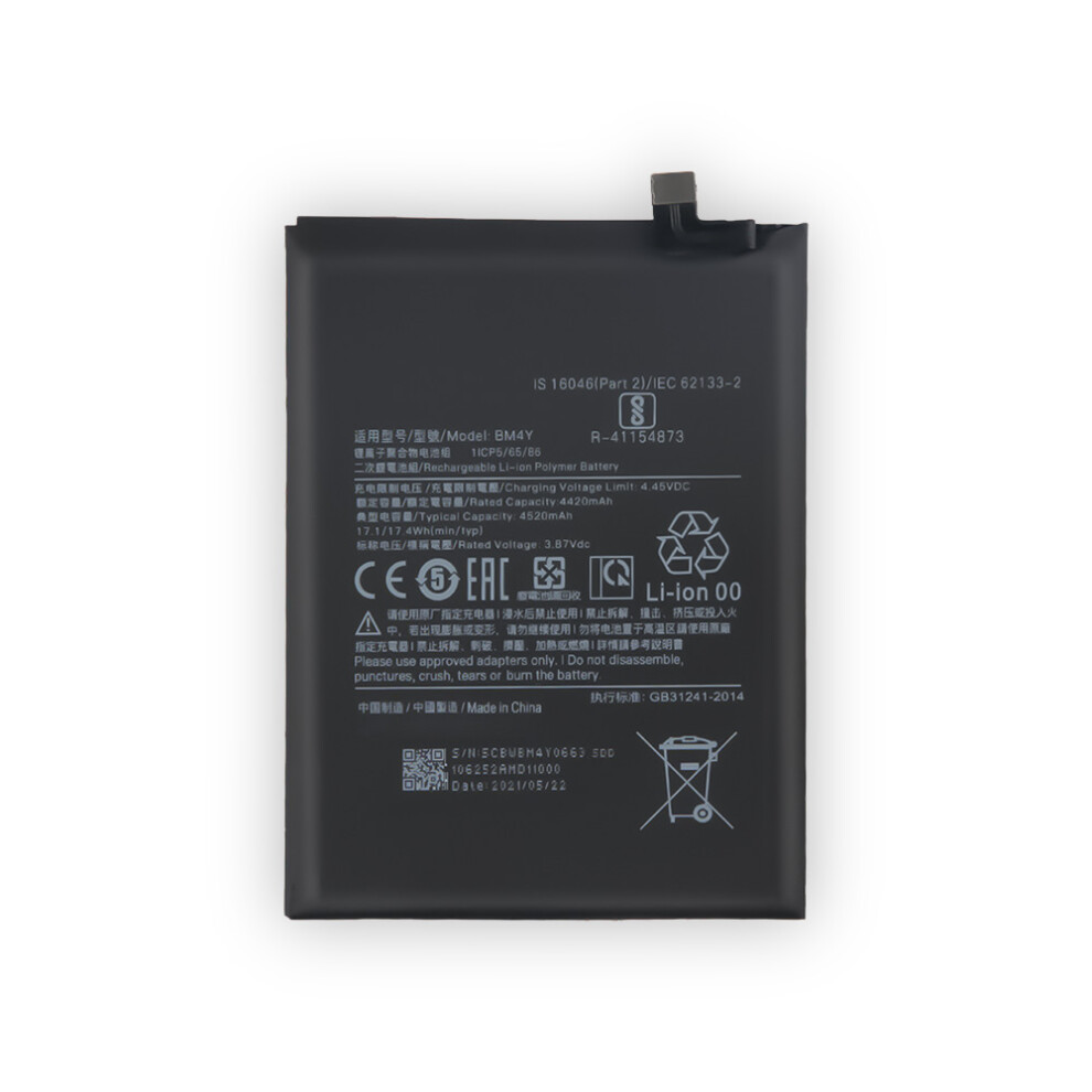 For Xiaomi Poco F3/Redmi K40/K40 Pro 3.87V 4420Mah Battery Assembly Bm4y 6914277794521