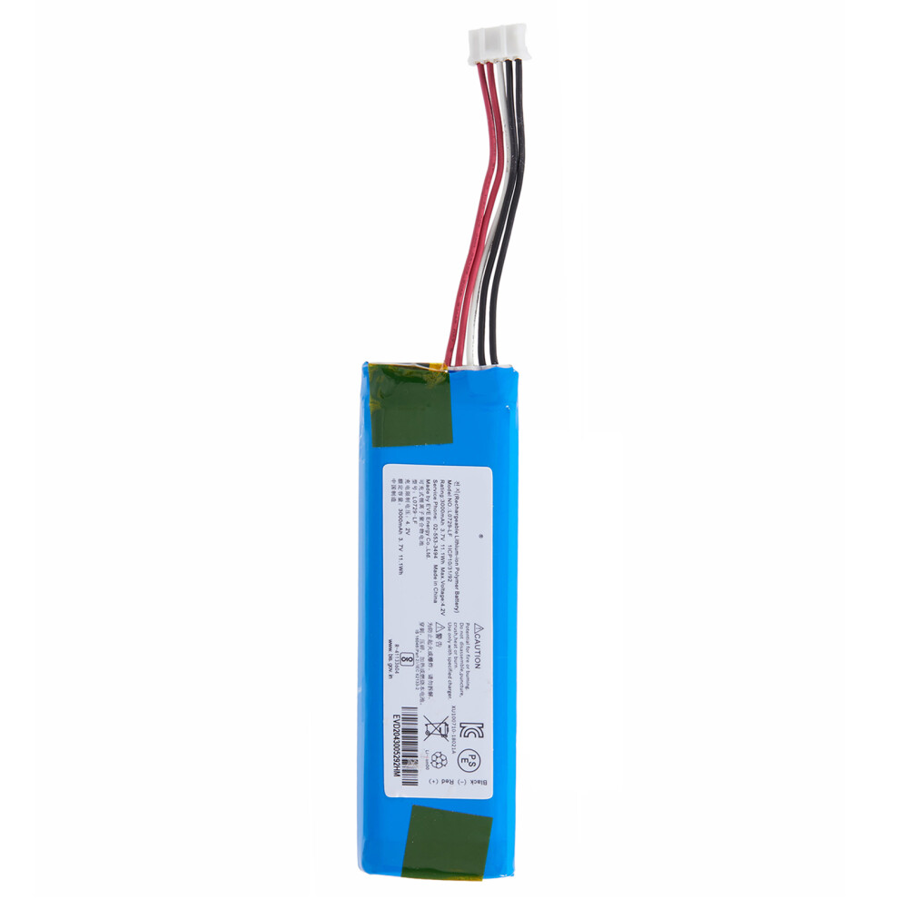 For Jbl Flip 4 3.70V 3000Mah Rechargeable Li-Polymer Battery Assembly Part (Encode: L0729-Lf) (Without Logo) 6914276048939
