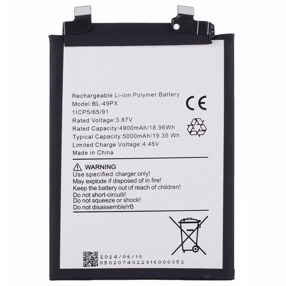For Infinix Note 30 Pro 4G 3.87V 4900Mah Li-Polymer Battery Assembly Part (Without Logo) (Encode: Bl-49Px) 6914274099537