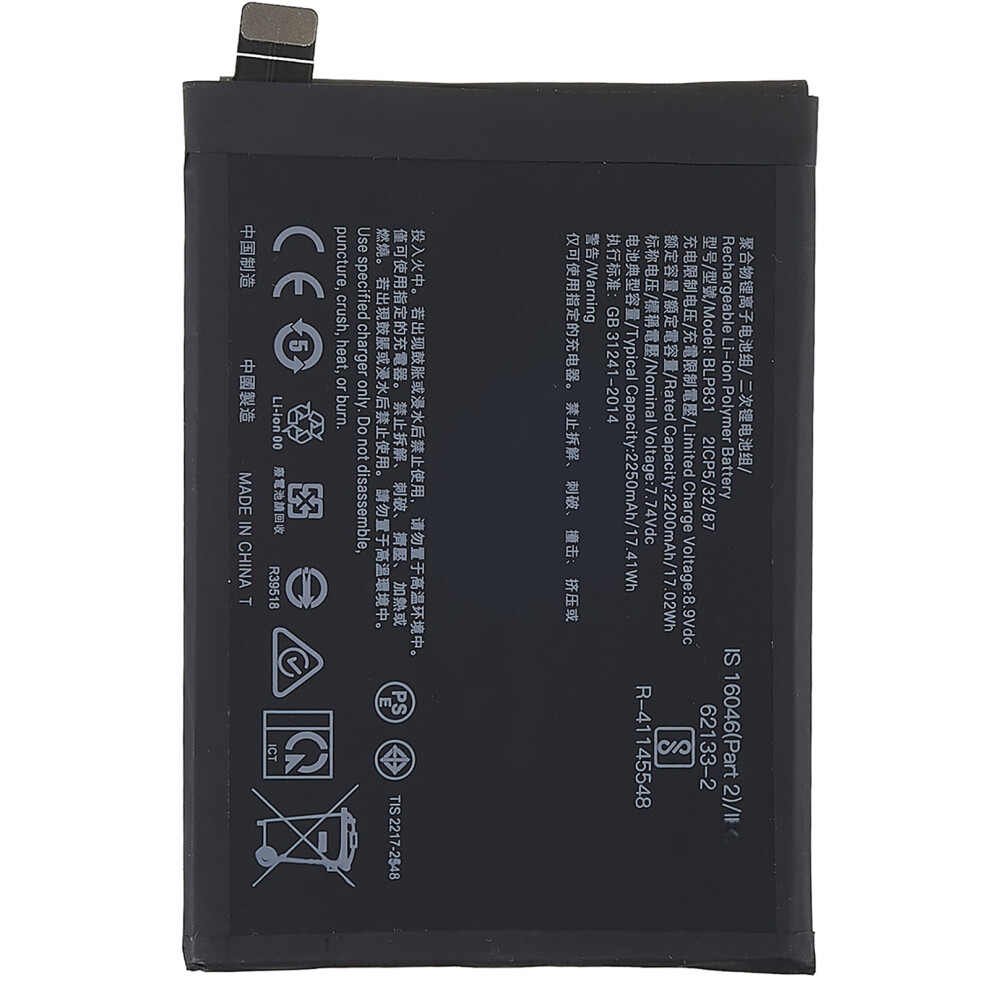 For Oppo Find X3 Pro 5G 3.87V 4400Mah Li-Ion Polymer Battery (Double-Layer Cells) Assembly (Encode: Blp831) (Without Logo) 6914279941039