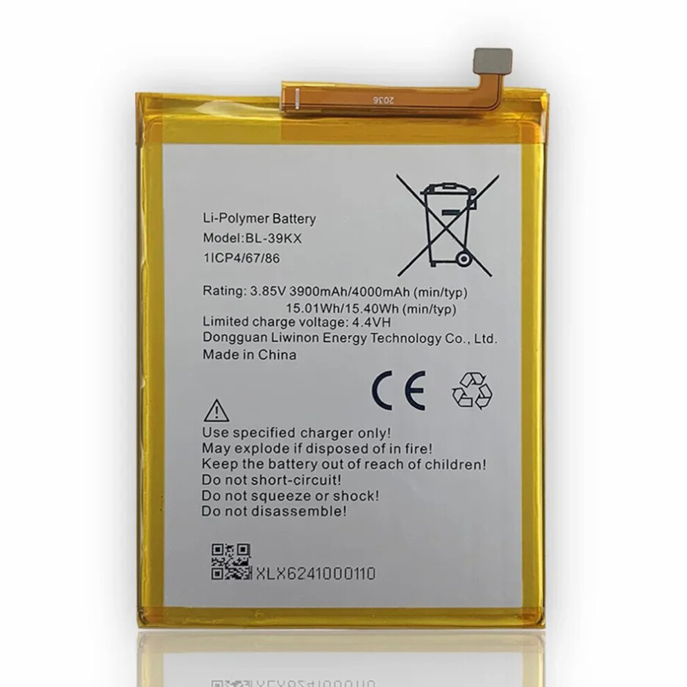 For Infinix Hot 7/7 Pro 3.85V 3900Mah Li-Polymer Battery Assembly Part (Without Logo) (Encode: Bl-39Kx) 6914276237333