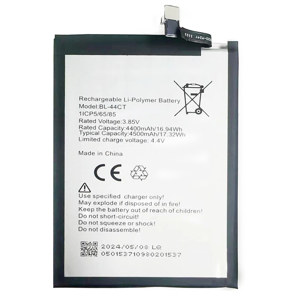 For Tecno Camon 16 Premier 3.85V 4400Mah Li-Polymer Battery Assembly Part (Without Logo) (Encode: Bl-44Ct) 6914275609131