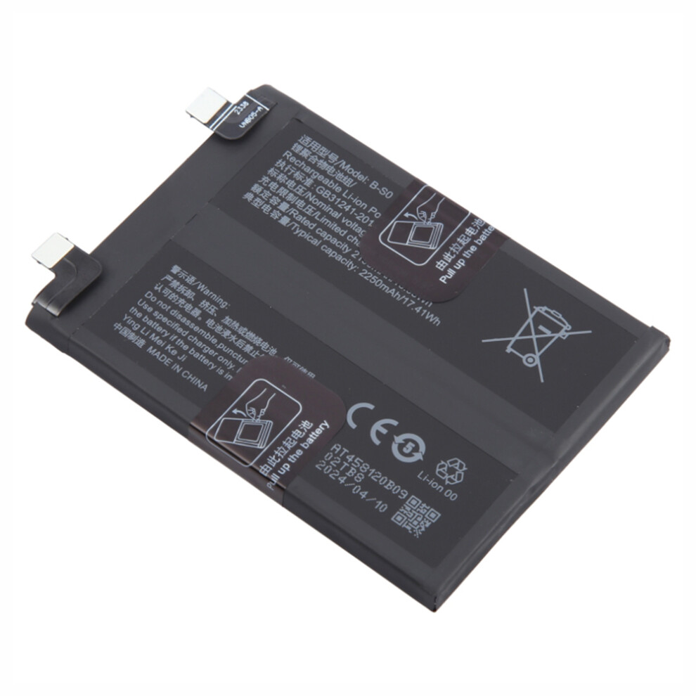 For Vivo Iqoo 8 Pro 3.87V 4500Mah Li-Polymer Battery Assembly Part (Without Logo) (Encode: B-S0) 6914271273411