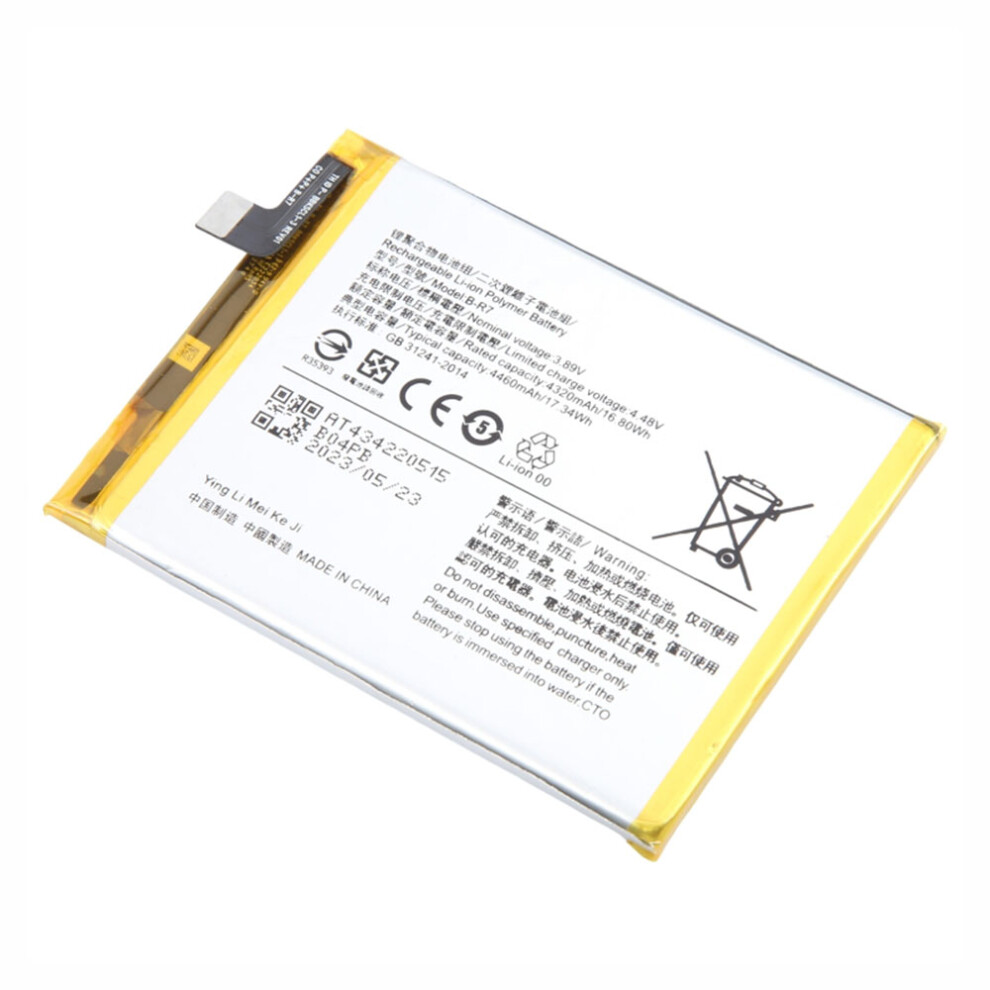 For Vivo X70 3.89V 4230Mah Li-Polymer Battery Assembly Part (Without Logo) (Encode: B-R7) 6914273660493
