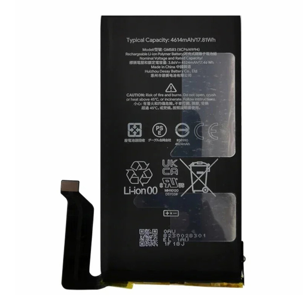 For Google Pixel 6 3.86V 4524Mah Li-Polymer Battery Assembly Part (Without Logo) (Encode: Gmsb3) 6914276914142