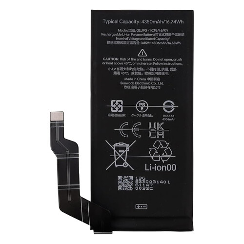 For Google Pixel 6a 3.85V 4306mAh Li-Polymer Battery Assembly Part (Without Logo) (Encode: GLU7G)