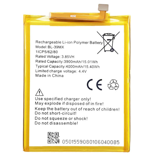 Infinix S5 Pro 3.85V 3900mAh Battery Replacement Encode BL-39MX 1