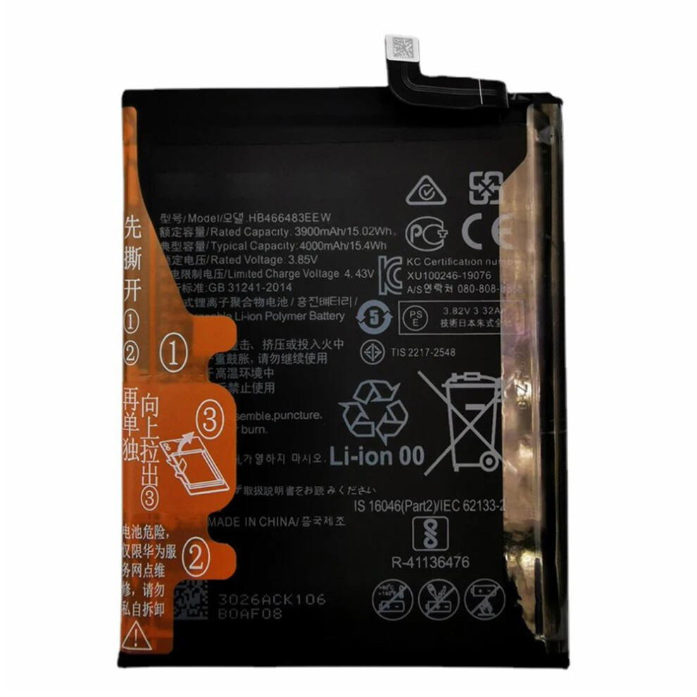 3.85V 3900Mah Battery For Huawei P40 Lite/Nova 7/Honor 30 Series 5G 6914270850255