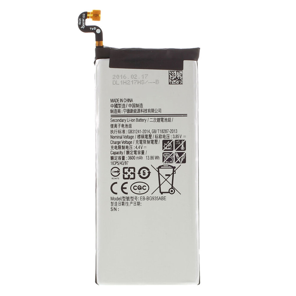 For Samsung Galaxy S7 Edge 3.85V 3600Mah Rechargeable Li-Ion Battery Part (Encode: Eb-Bg935abe) (Without Logo) 6914272871708