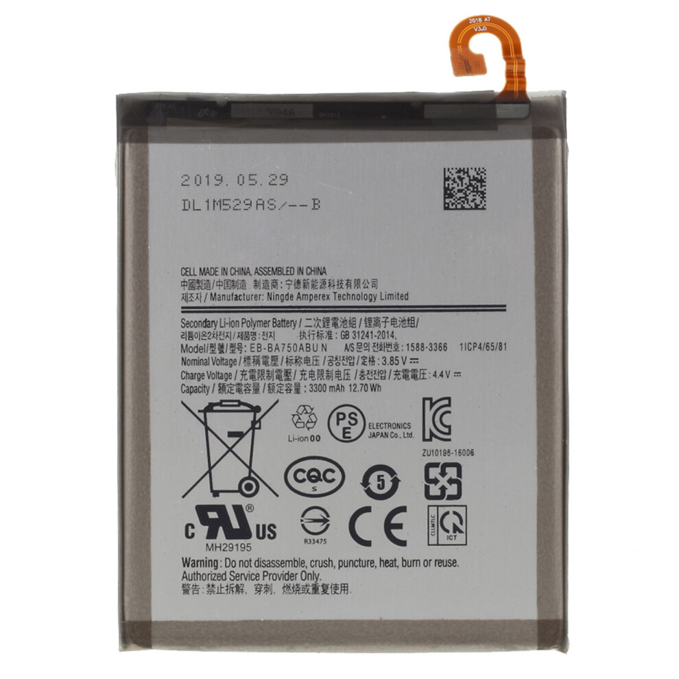 Battery For Samsung Galaxy A7 (2018)/A10/M10 3300Mah Eb-Ba750abu 6914272327717