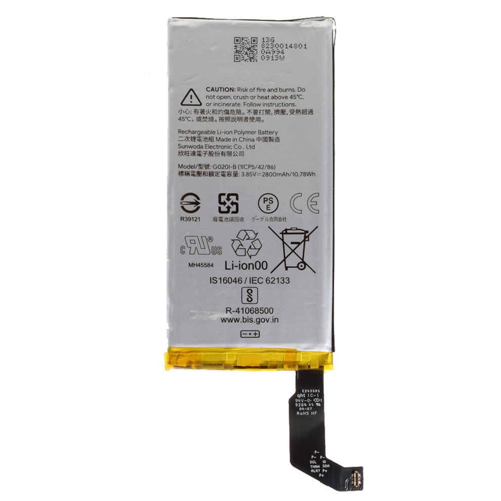 For Google Pixel 4 3.85V 2800Mah Li-Ion Polymer Battery Replacement Part (Encode: Go2ol-B (1Icp5-42/86)) (Without Logo) 6914274978177