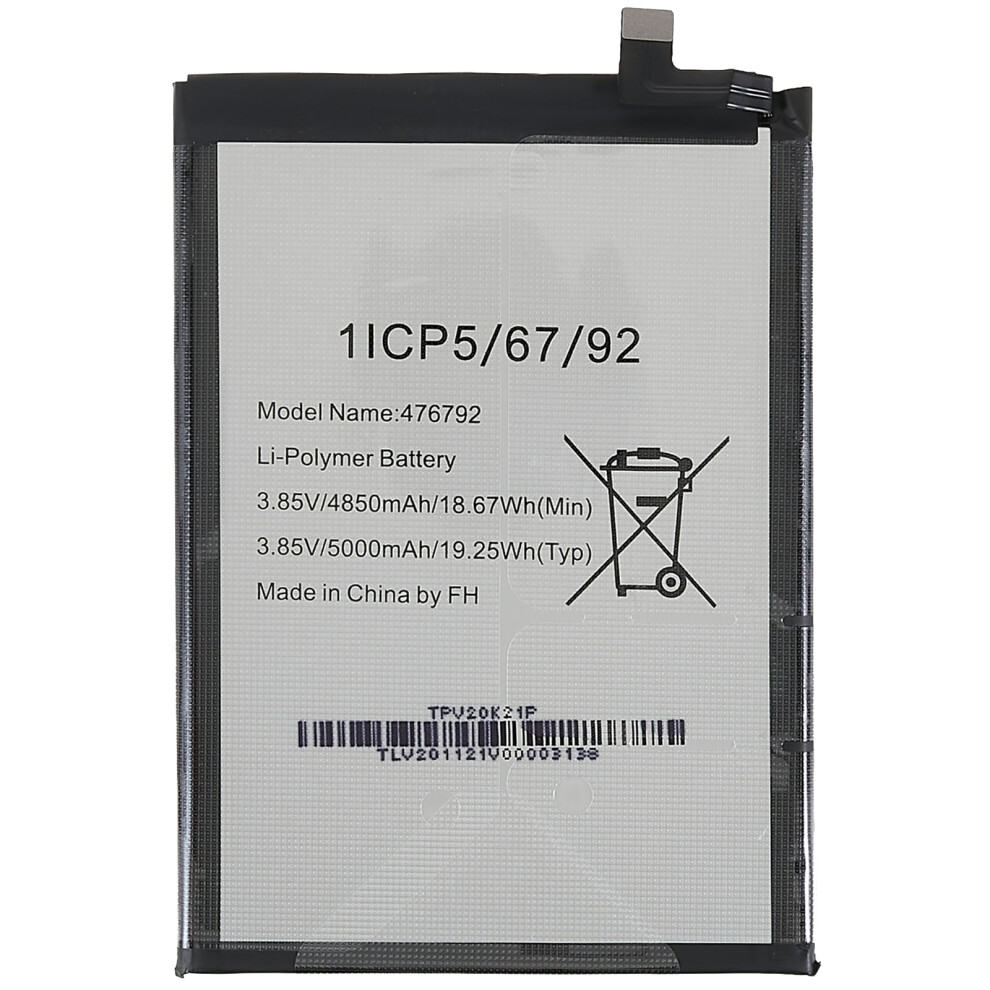 For Wiko Power U10/View4 3.85V 4850Mah Li-Polymer Battery Replacement Part (Encode: 476792) (Without Logo) 6914271455213