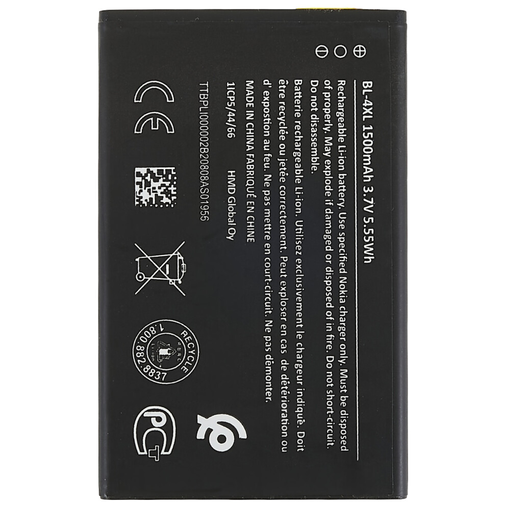 For Nokia 6300 4G/8000 4G 3.70V 1500Mah Li-Ion Battery Replacement Part (Encode: Bl-4Xl) 6914275882749