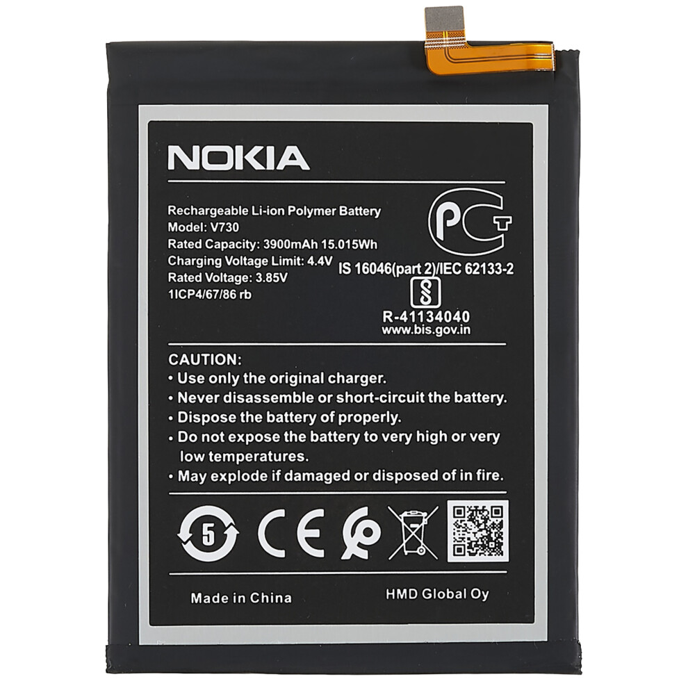 For Nokia 1.4 3.85V 3900Mah Li-Ion Polymer Battery Replacement Part (Encode: V730) 6914277834593