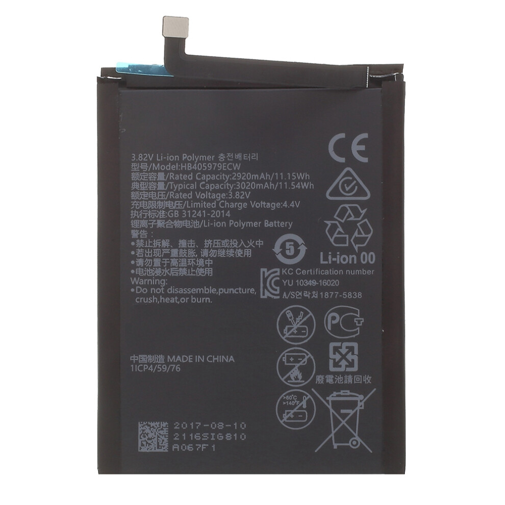 3.82V 2920Mah Battery Hb405979ecw For Huawei Y6/Y5/Enjoy/Honor 8A/7A/8S 6914271491716
