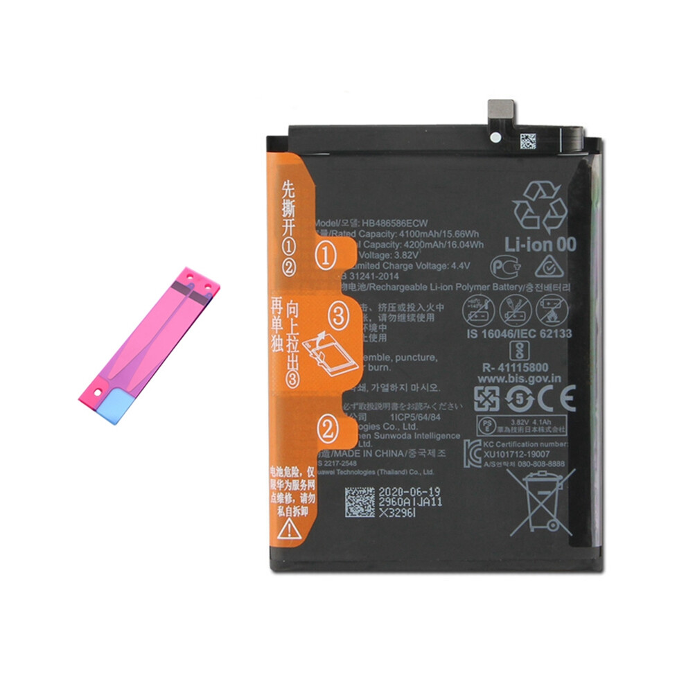 For Huawei Mate 30 Pro/Mate 30/P40 Lite/Nova 6 4100Mah Battery Hb486586ecw 6914275433217