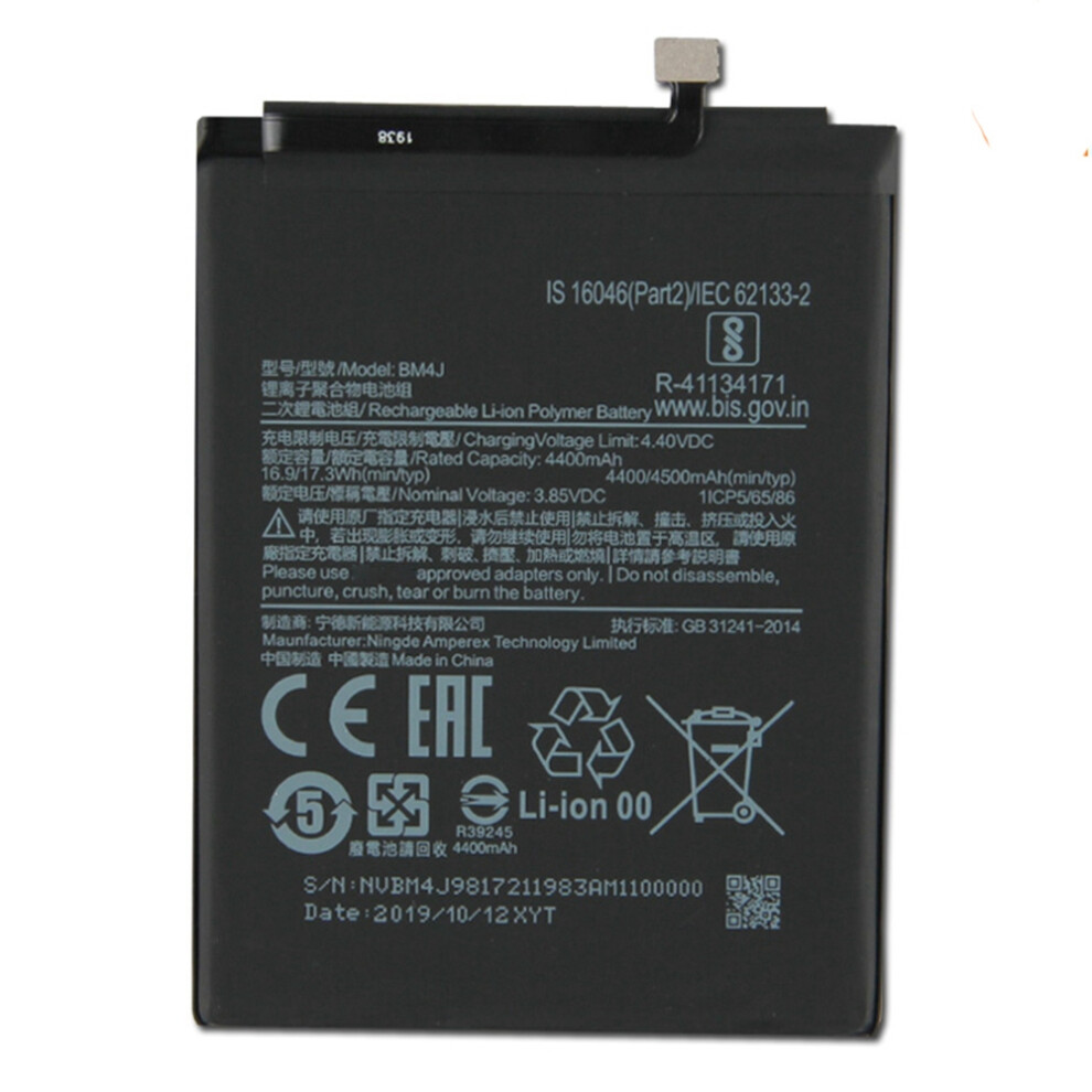 For Xiaomi Redmi Note 8 Pro 3.85V 4400Mah Rechargeable Li-Ion Polymer Battery Replacement Part (Encode: Bm4j) (Without Logo) 6914273849874