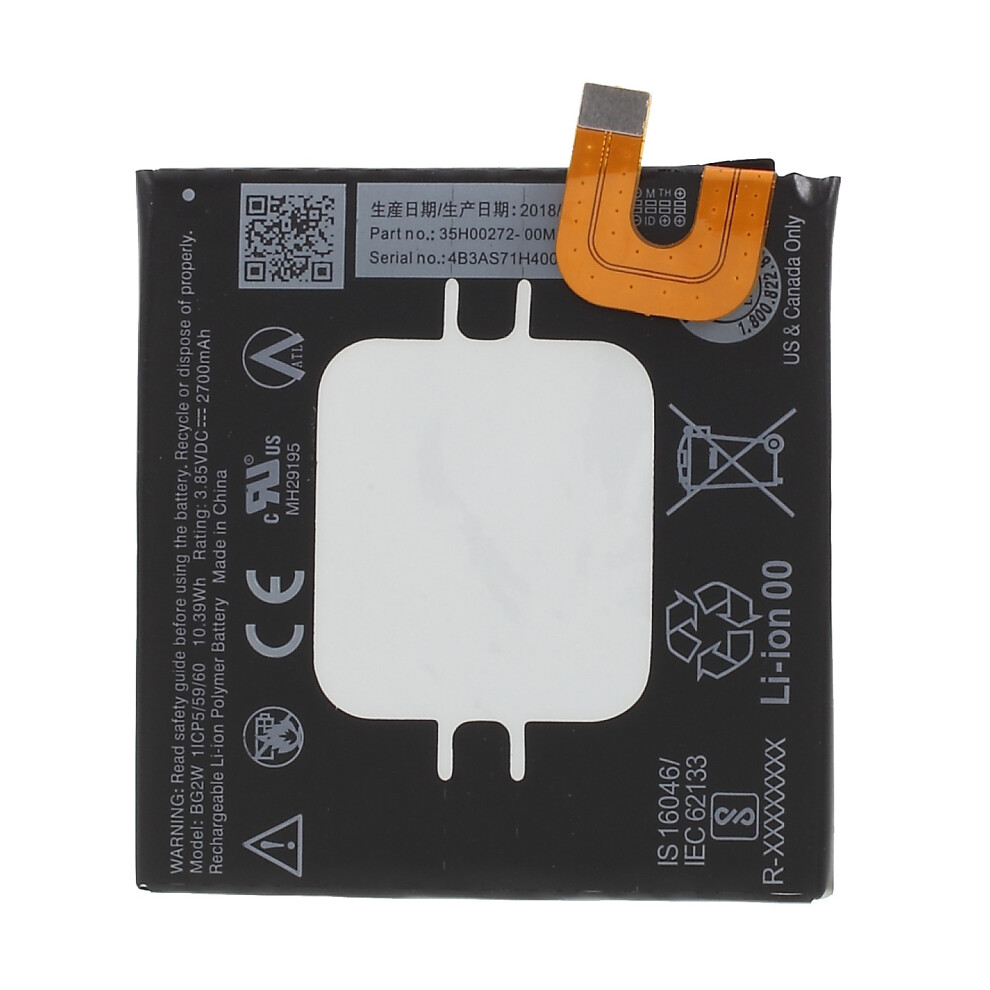 For Google Pixel 2 3.85V 2700Mah Li-Ion Polymer Battery Replacement Part (Encode: Bg2w) (Without Logo) 6914272847970