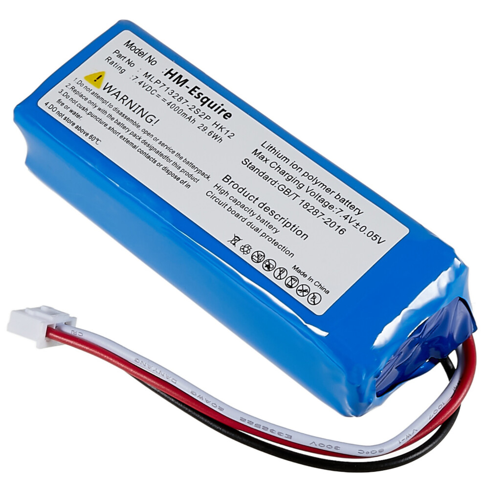 7.4V 4000Mah Battery (Mlp713287-2S2p Hk12) For Harman Kardon Esquire 6914273533018