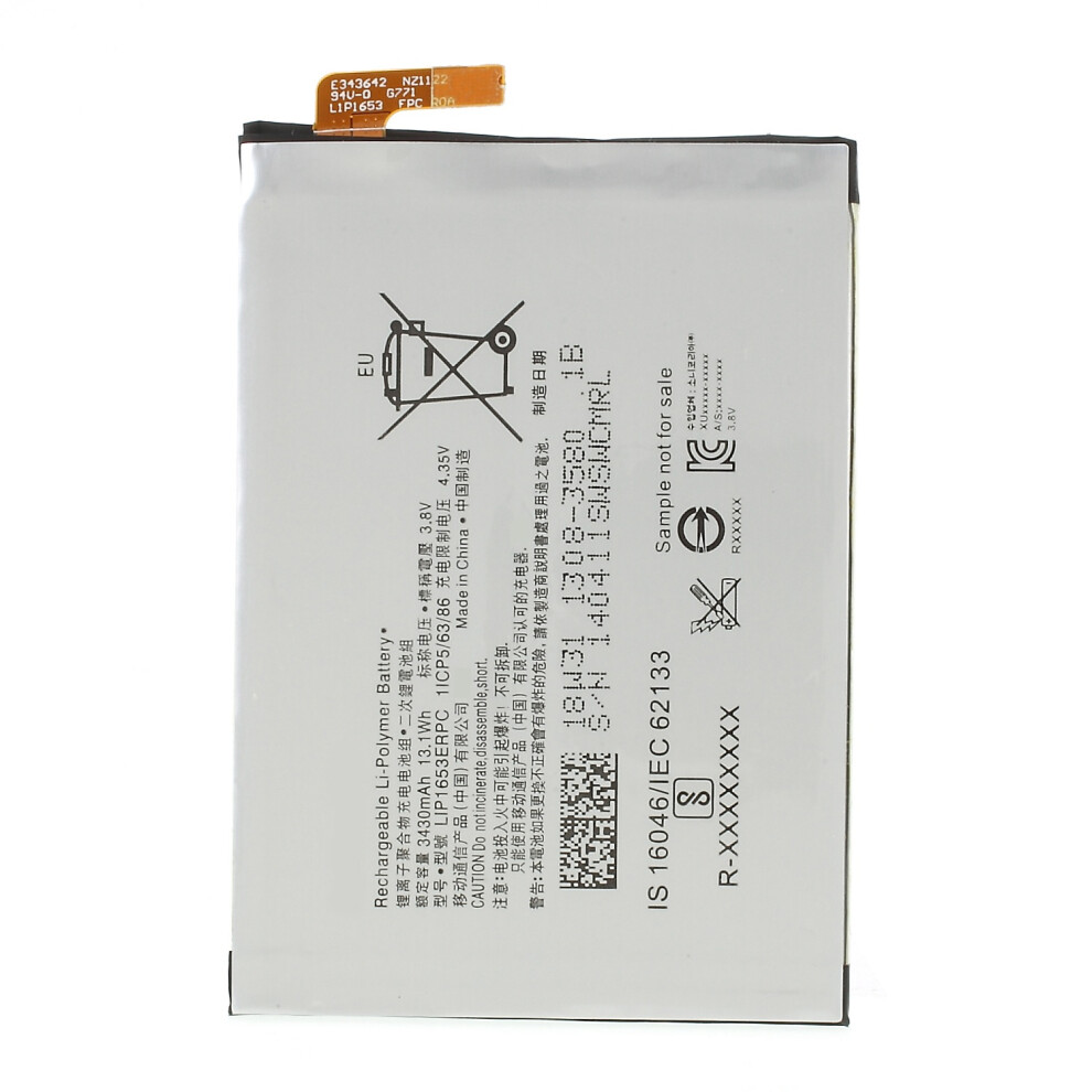 3.8V 3430Mah Battery (Lip1653erpc) For Sony Xperia Xa1 Plus/Xa2 Ultra 6914278141720