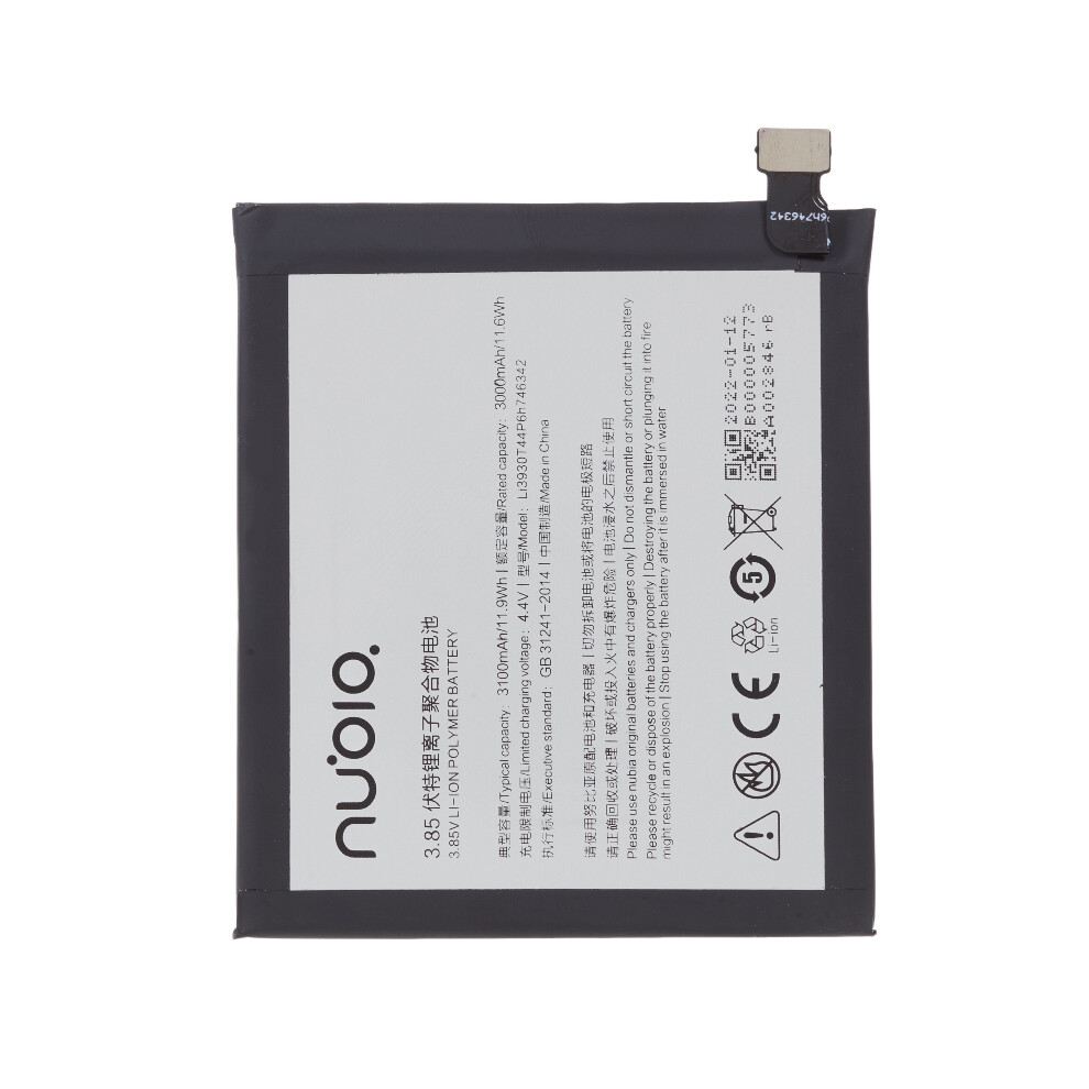 For Zte Nubia Z17s 3.85V 3000Mah Rechargeable Li-Polymer Assembly Part (Encode: Li3930t44p6h746342) 6914277807436
