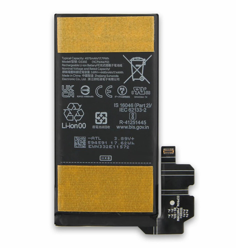 For Google Pixel 8 3.89V 4485Mah Li-Polymer Battery Assembly Part (Without Logo) (Encode: Gs35e) 6914275900320