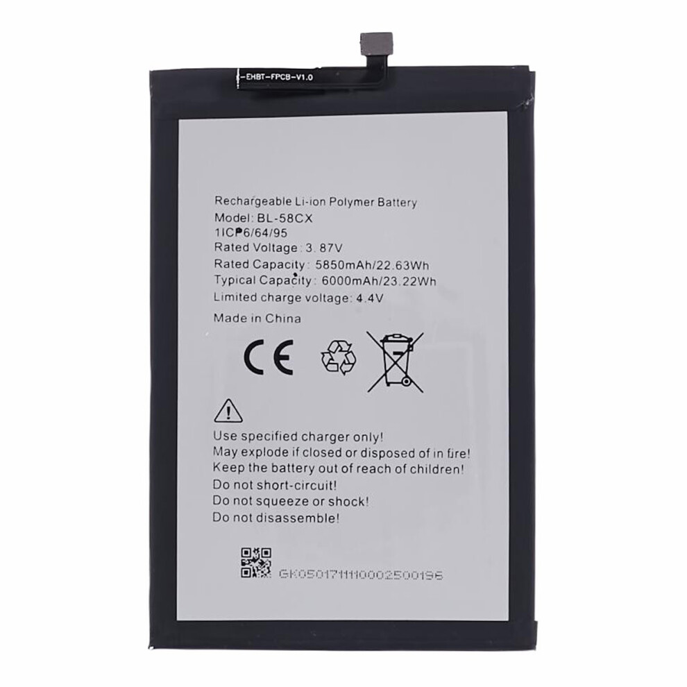 For Infinix Hot 10I 3.87V 5850Mah Li-Ion Polymer Battery Assembly Part (Encode: Bl-58Cx) (Without Logo) 6914279710192