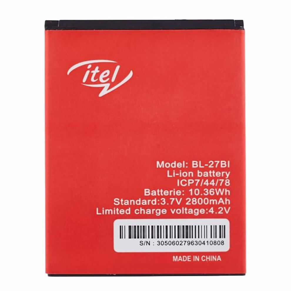 For Itel S41 3.70V 2800Mah Li-Ion Polymer Battery Assembly Part (Encode: Bl-27Bi) 6914273395210