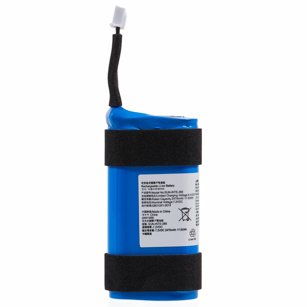 For Jbl Partybox On-The-Go 7.2V 2475Mah Rechargeable Li-Polymer Battery Assembly Part (Encode: Sun-Inte-265) (Without Logo) 6914276142118