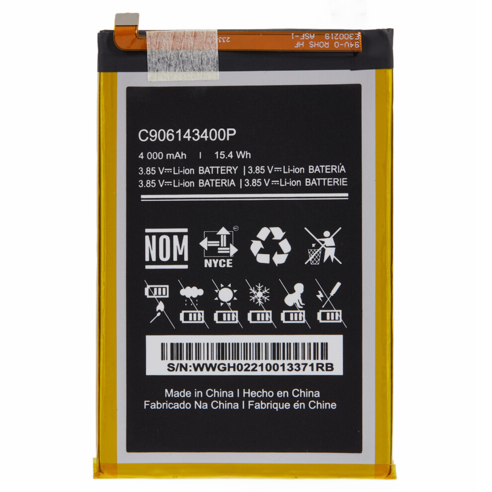 For Blu V50 3.85V 4000Mah Rechargeable Li-Polymer Battery Assembly Part (Encode: C906143400p) (Without Logo) 6914271710282