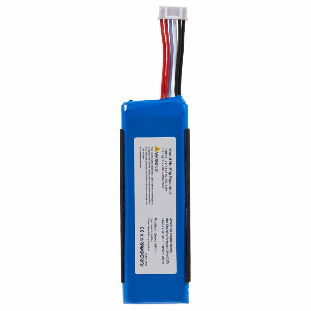 For Jbl Flip Essential 3.7V 3000Mah Rechargeable Li-Polymer Battery Assembly Part (Without Logo) 6914273880549