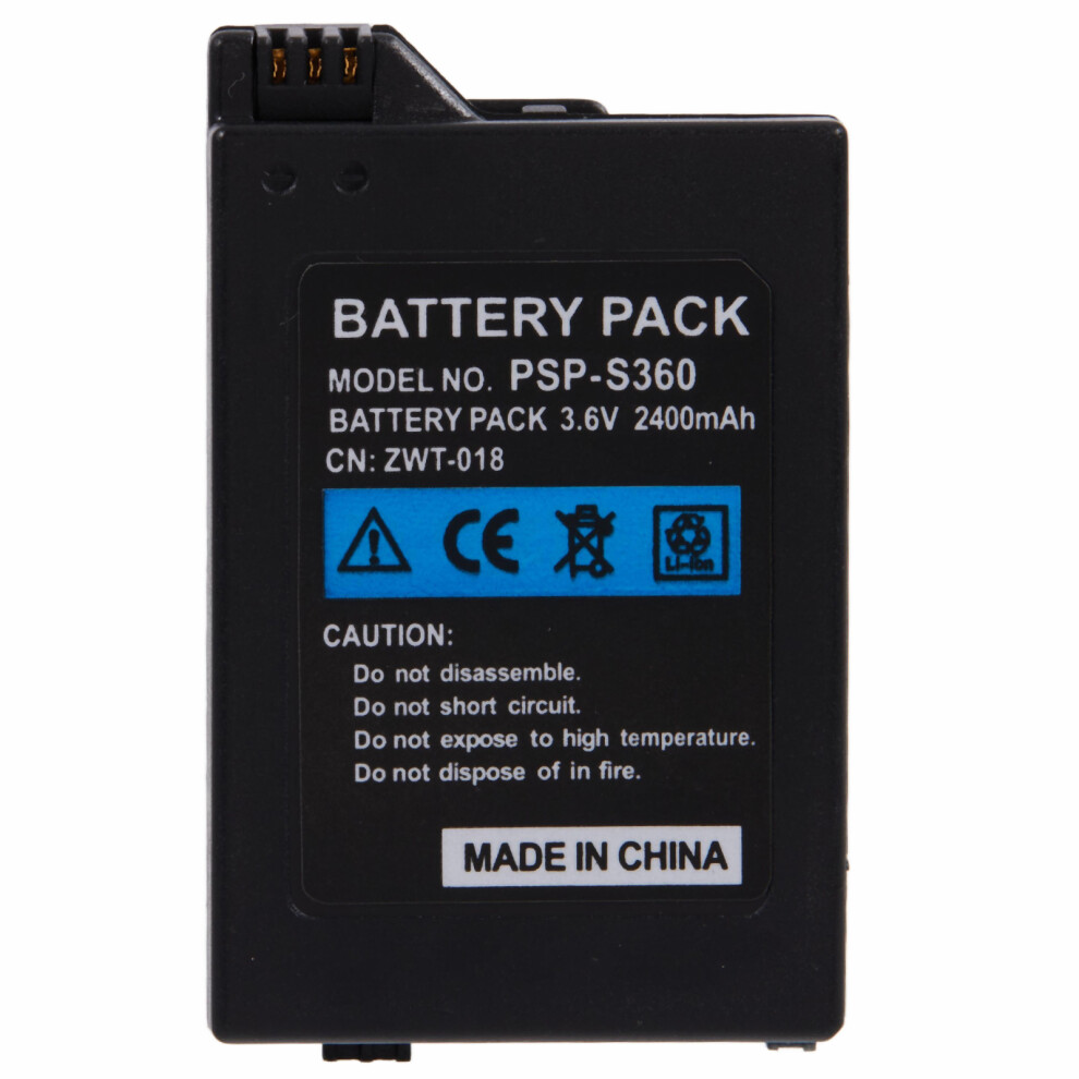 For Sony Playstation Portable 2000/3000 Li-Ion Polymer Battery Assembly Part 3.6V 2400Mah (Encode: Psp-S360) (Without Logo) 6914278269103