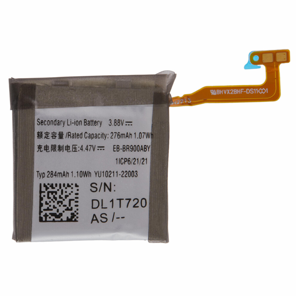For Samsung Galaxy Watch 5 40Mm 3.88V 276Mah Li-Polymer Battery Assembly Part (Encode: Eb-Br900aby) (Without Logo) 6914272148848