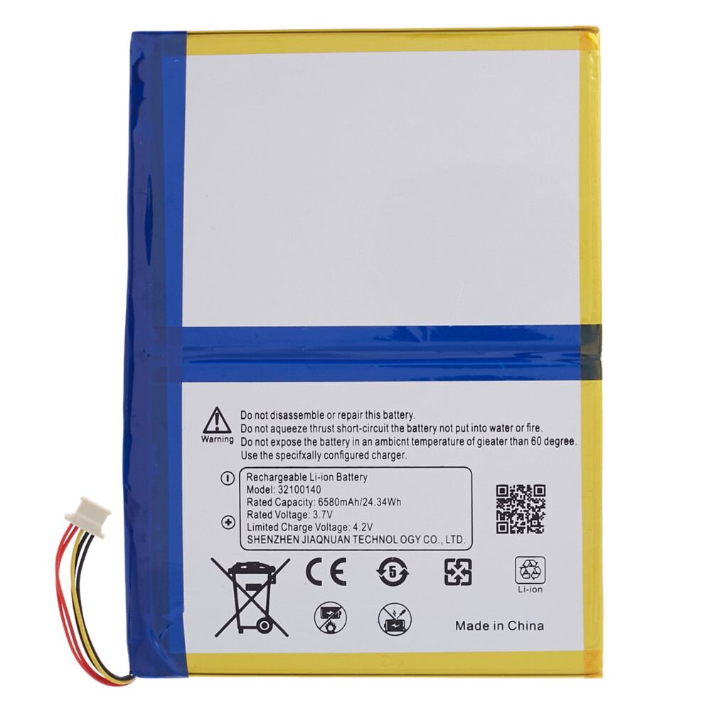 For Blackview Tab 8 3.80V 6580Mah Li-Ion Battery Assembly Part (Encode: 32100140) (Without Logo) 6914271569927