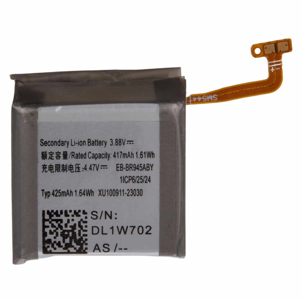 For Samsung Galaxy Watch6 44Mm 3.88V 417Mah Rechargeable Li-Polymer Battery Assembly Part (Encode: Eb-Br945aby) (Without Logo) 6914272442434