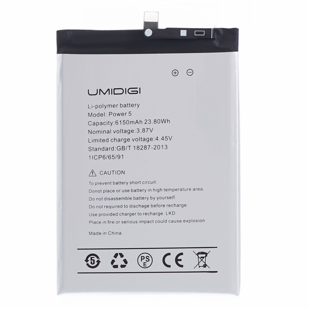 For Umidigi Power 5 3.87V 6150Mah Rechargeable Li-Polymer Battery Assembly Part 6914271657334