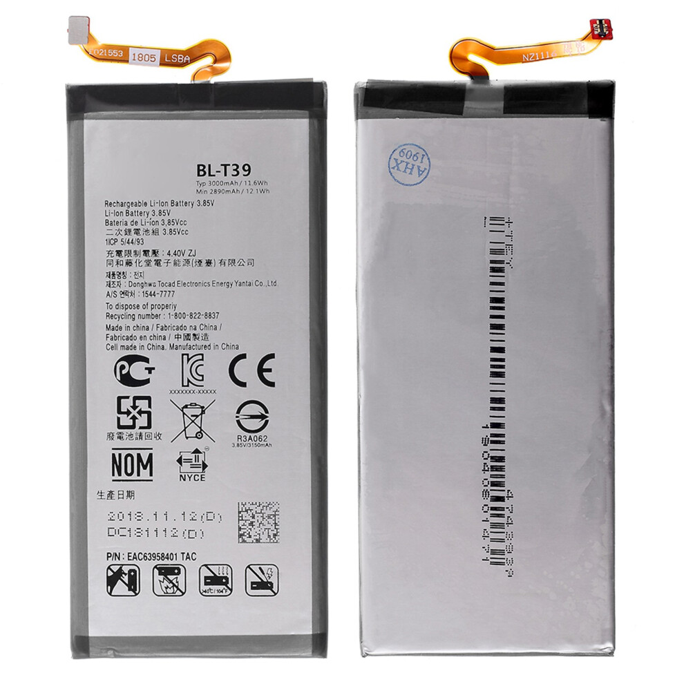 For Lg G7 Thinq 3.85V 2890Mah Li-Ion Battery Replacement Part (Encode: Bl-T39) (Without Logo) 6914274694268
