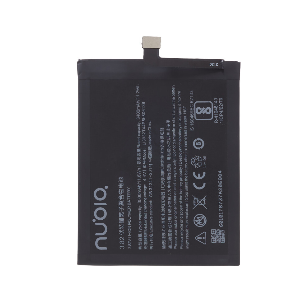 For Zte Nubia Z17/Z17 Lite/Z17 Minis 3.85V 3400Mah Rechargeable Li-Polymer Assembly Part (Encode: Li3932t44p6h806139) 6914279829573