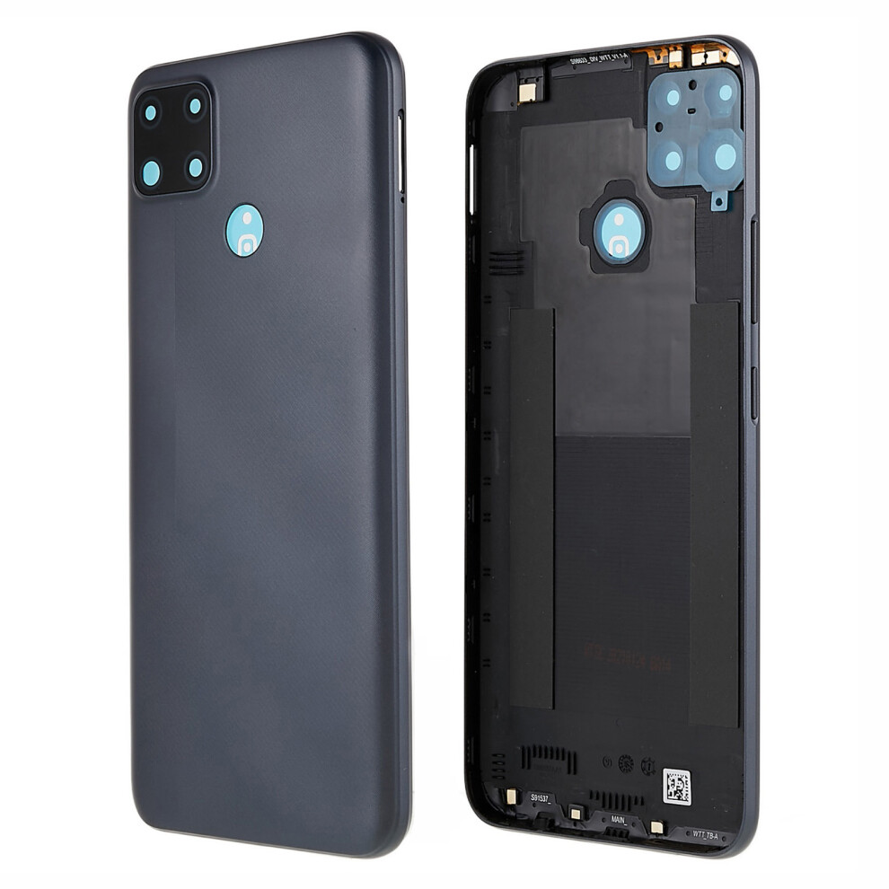 For Realme C25 Back Battery Housing Cover With Camera Ring Lens Cover Spare Part, Grey 6914273260006
