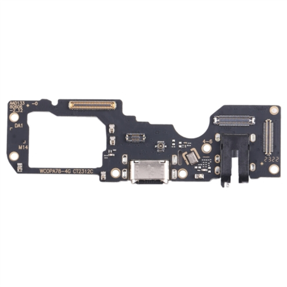 For Oppo A78 4G Dock Connector Charging Port Flex Cable Repair Part (Without Logo) 6914279670489