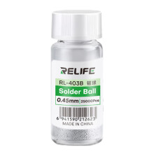 RELIFE RL-403B 25000Pcs/Bottle 183C Leaded Solder Balls 0.45mm BGA Rework Chip Repair Tool
