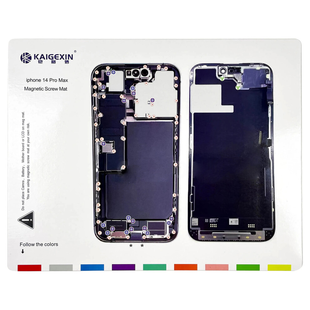 Magnetic Screw Mat For Iphone 14 Pro Max Work Pad Phone Repairing Tool Mat 6914276462728