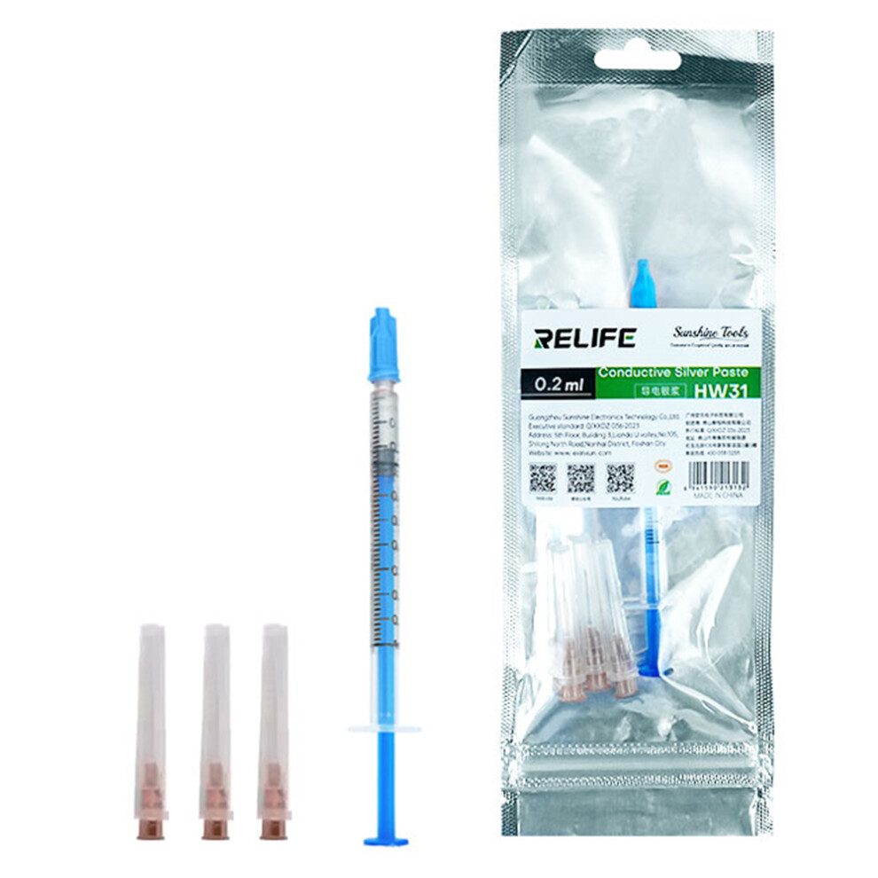 Relife Hw31 0.2Ml Conductive Silver Paste For Ribbon Cable Phone Circuit Repair 6914278363672