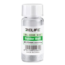 RELIFE RL-403B 25000Pcs/Bottle 183C Leaded Solder Balls 0.35mm BGA Rework Chip Repair Tool