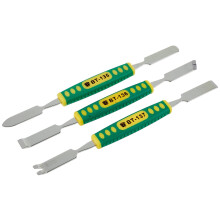 BEST 3Pcs/Set Metal Crowbar Phone Laptop Tablet Screen Opening Glue Removal Pry Tools with Plastic Handle