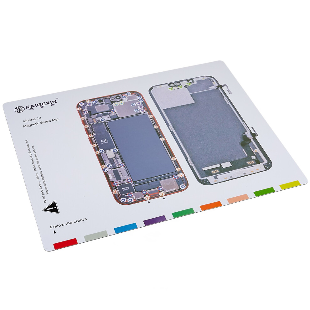 Kaigexin Magnetic Screw Mat For Iphone 13 6.1 Inch Mini Chart Work Pad Screws Holds Repair Tool 6914272039658