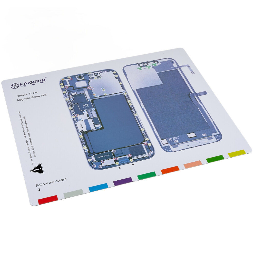 Kaigexin Magnetic Screw Mat For Iphone 13 Pro 6.1 Inch Screw Pad Keeper Chart Mobile Phone Repair Hand Tools 6914277095437
