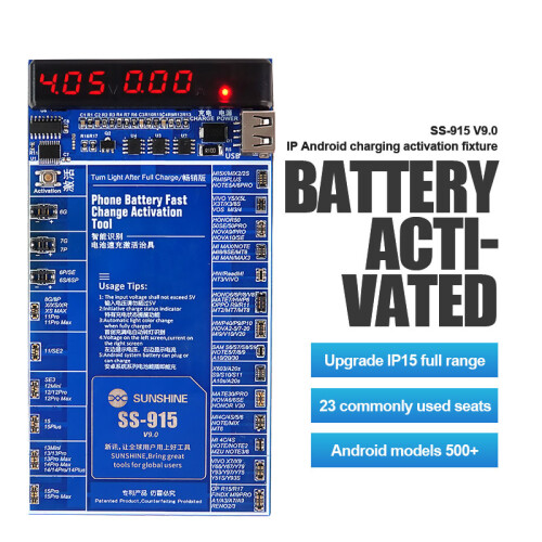 SUNSHINE SS-915 V9.0 Battery Quick Charge Activation Board Apple/Android 2