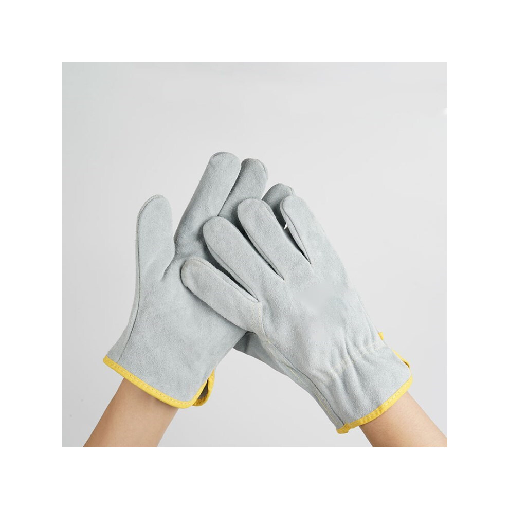 1 Pair Wear-Resistant Cowhide Welding Gloves Durable High-Temperature Resistant Welders Gloves 6914273892320