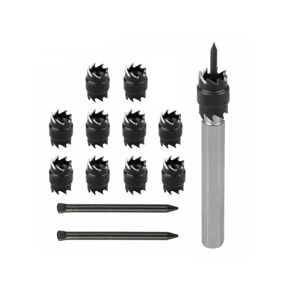 13Pcs/Set 3/8" Hss Rotary Spot Welding Drill Machine Sheet Metal Remover Hole Separator 6914279820457